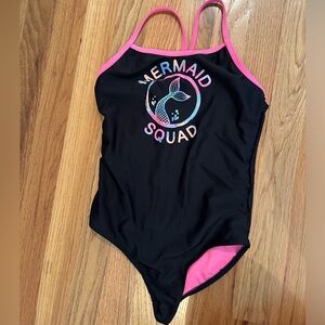 Bathing suit Mermaid Squad. Size M (7-8). Like new!